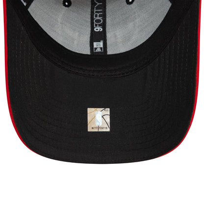 This is a Chicago Bulls Microfibre Black 9FORTY Adjustable Cap 5