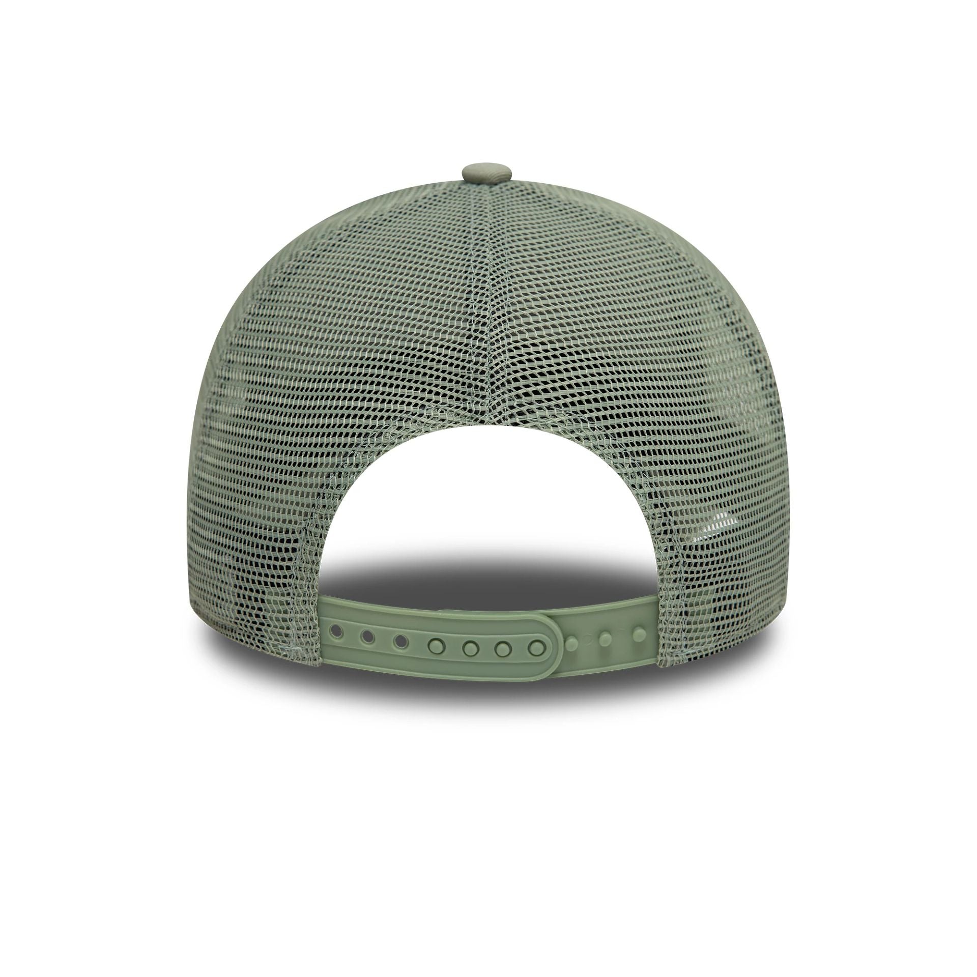 This is a LA Dodgers League Essential Pastel Green 9FORTY A-Frame Trucker Adjustable Cap 4