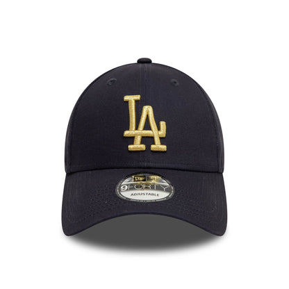 This is a LA Dodgers Metallic Navy 9FORTY Adjustable Cap 2