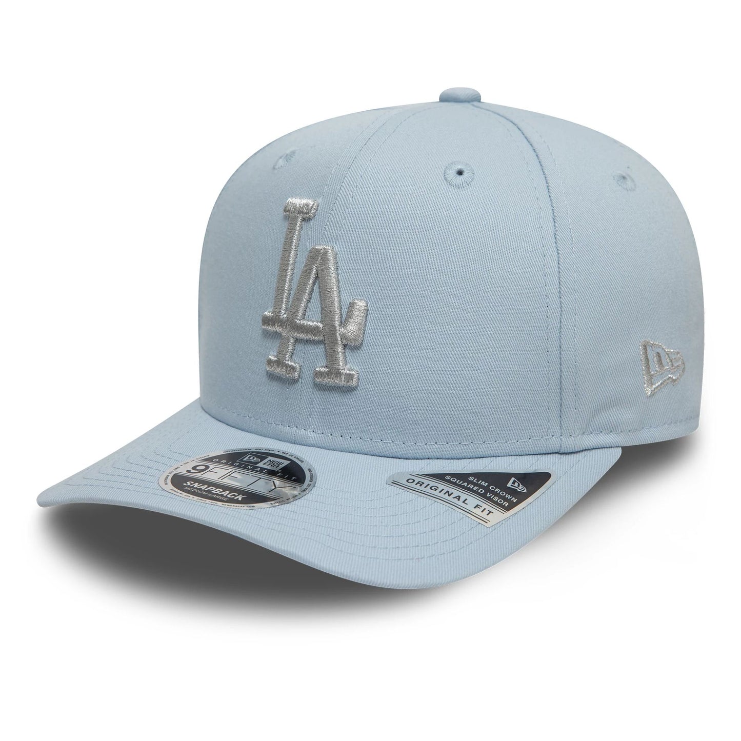 This is a LA Dodgers Metallic Pastel Blue 9FIFTY Original Fit Snapback Adjustable Cap 1