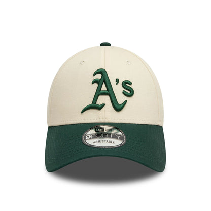 This is a Oakland Athletics Colour Block Cream 9FORTY Adjustable Cap 2