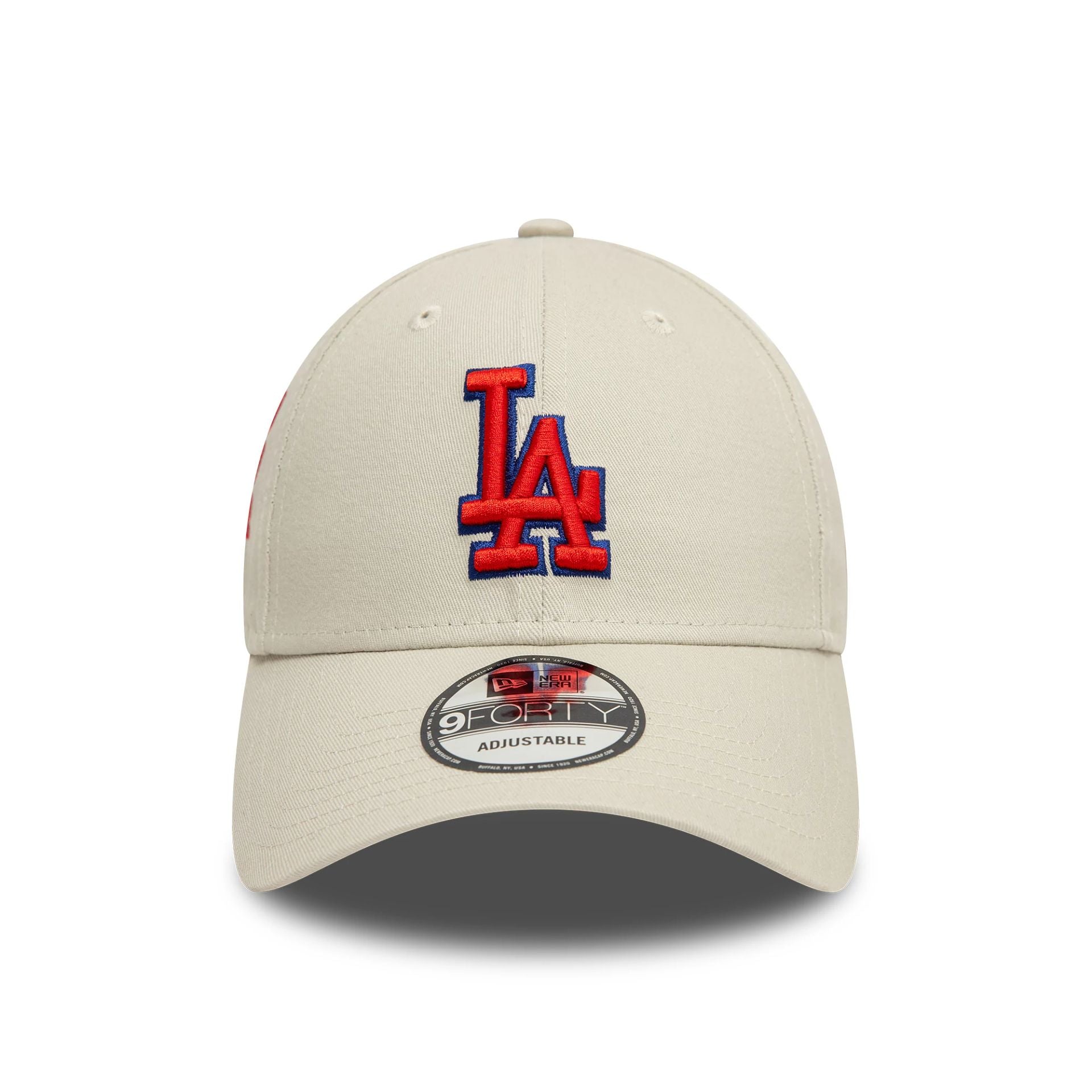 This is a LA Dodgers Side Patch Cream 9FORTY Adjustable Cap 2