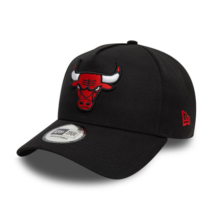 This is a Chicago Bulls NBA Patch Black 9FORTY A-Frame Adjustable Cap 3