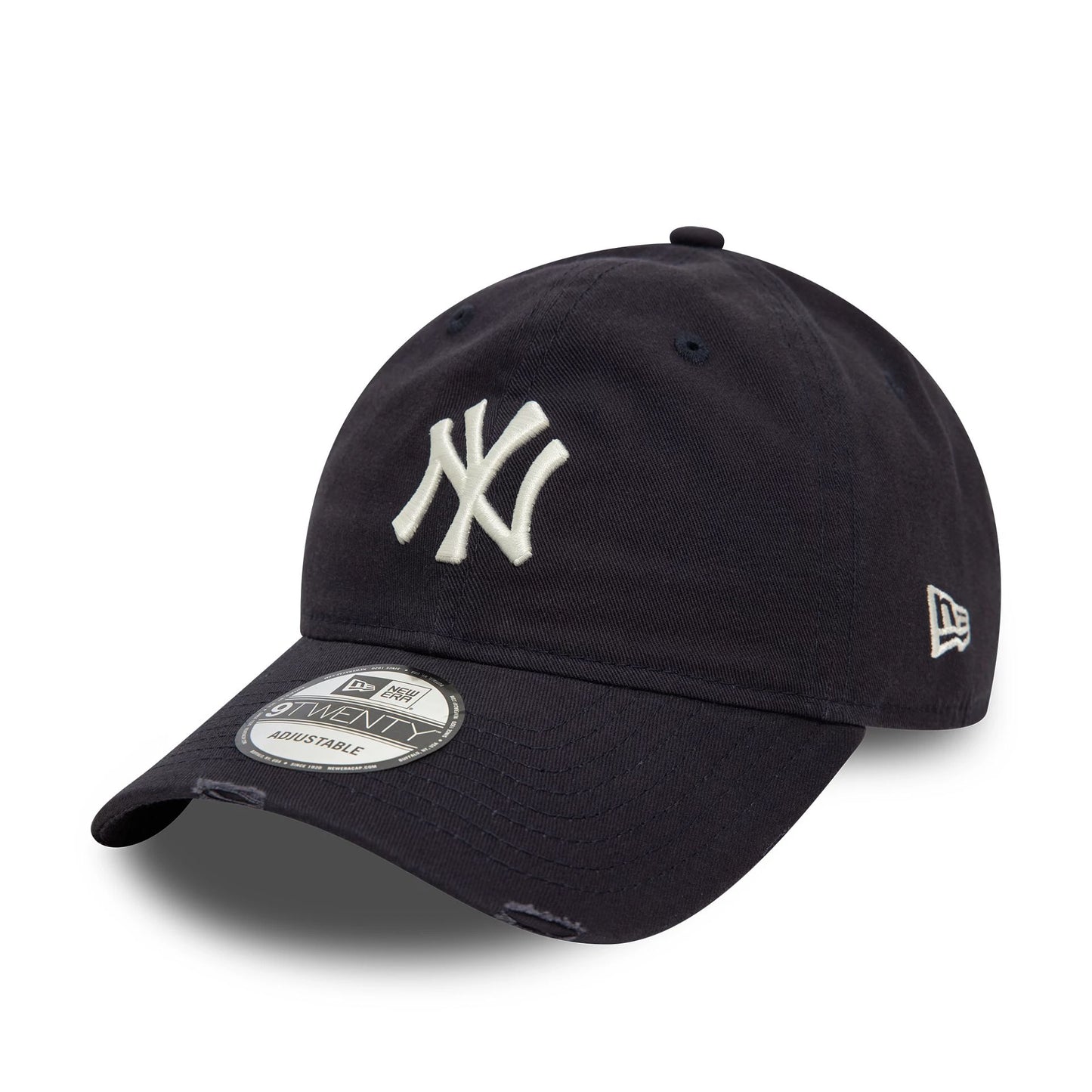 This is a New York Yankees Distressed Navy 9TWENTY Adjustable Cap 1