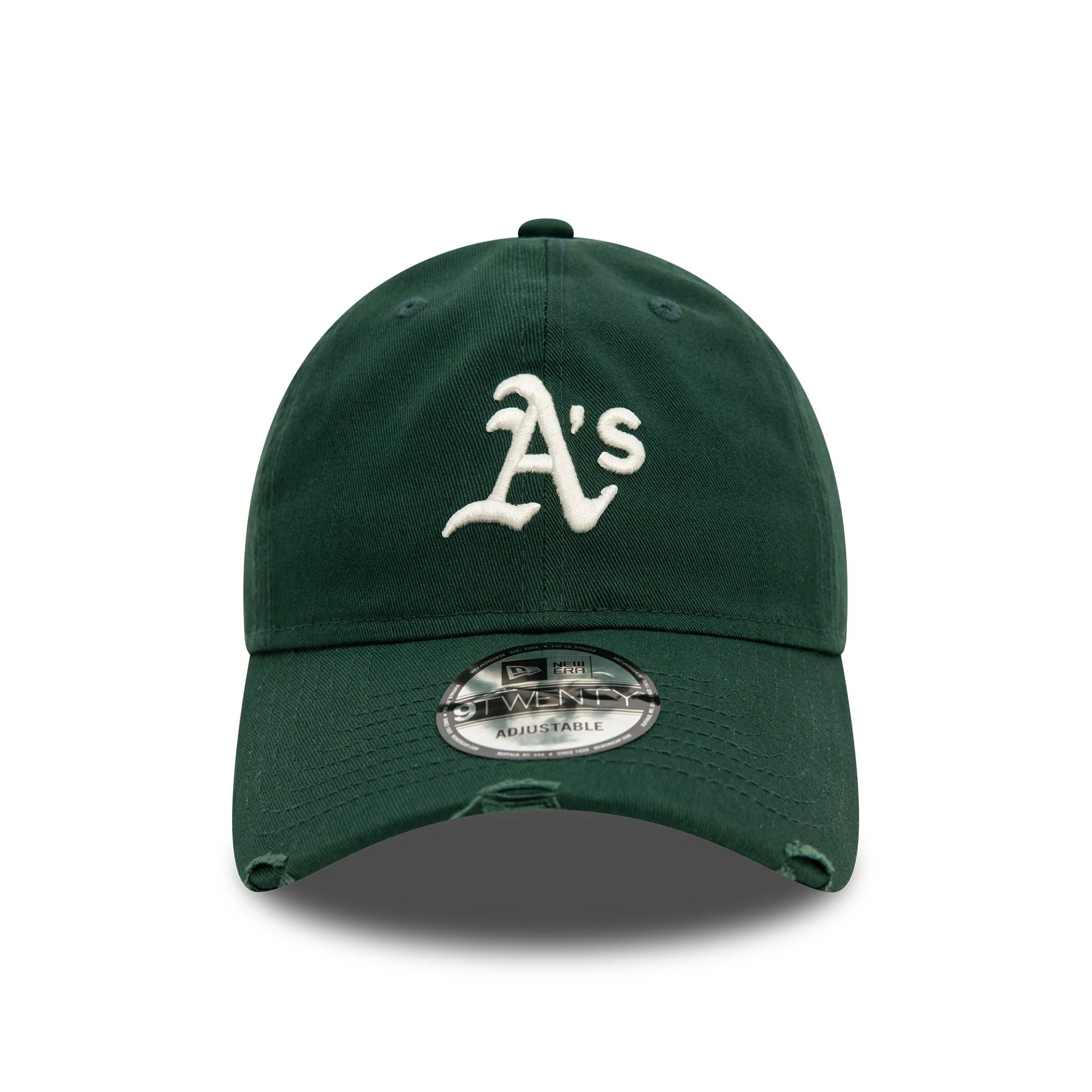 This is a Oakland Athletics Distressed Dark Green 9TWENTY Adjustable Cap 2