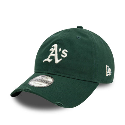 This is a Oakland Athletics Distressed Dark Green 9TWENTY Adjustable Cap 1