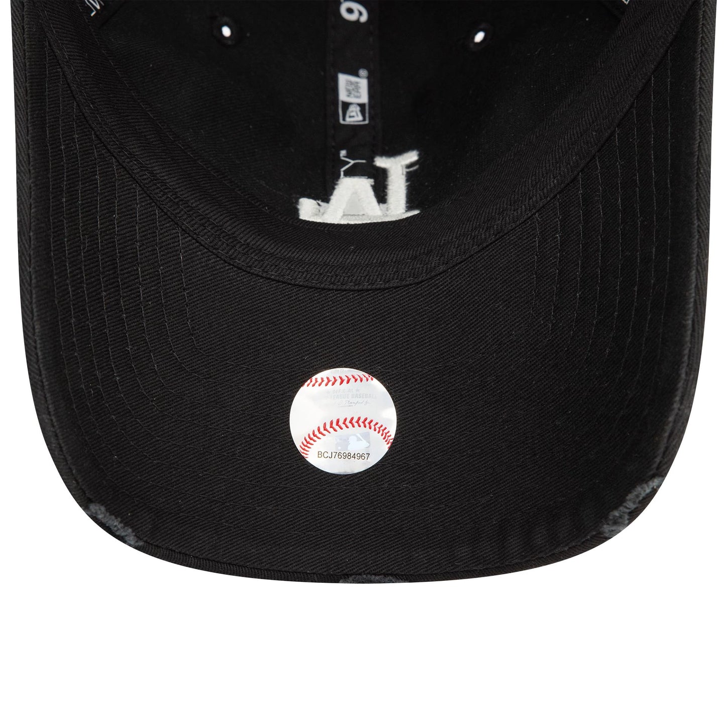 This is a LA Dodgers Distressed Black 9TWENTY Adjustable Cap 5