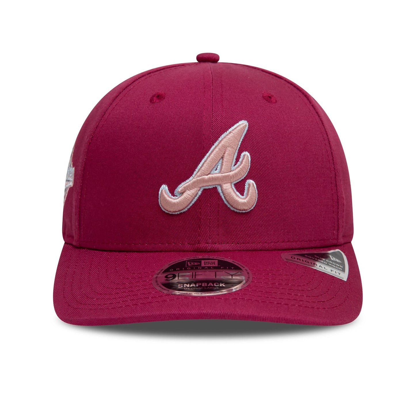 This is a Atlanta Braves World Series Dark Red 9FIFTY Original Fit Snapback Adjustable Cap 2