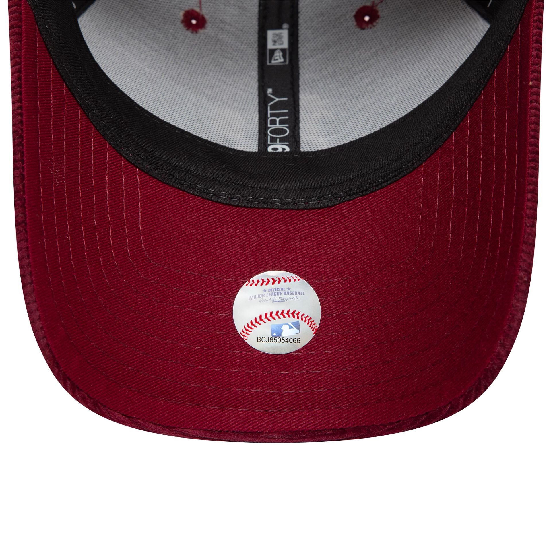 This is a Oakland Athletics Cord Dark Red 9FORTY Adjustable Cap 5