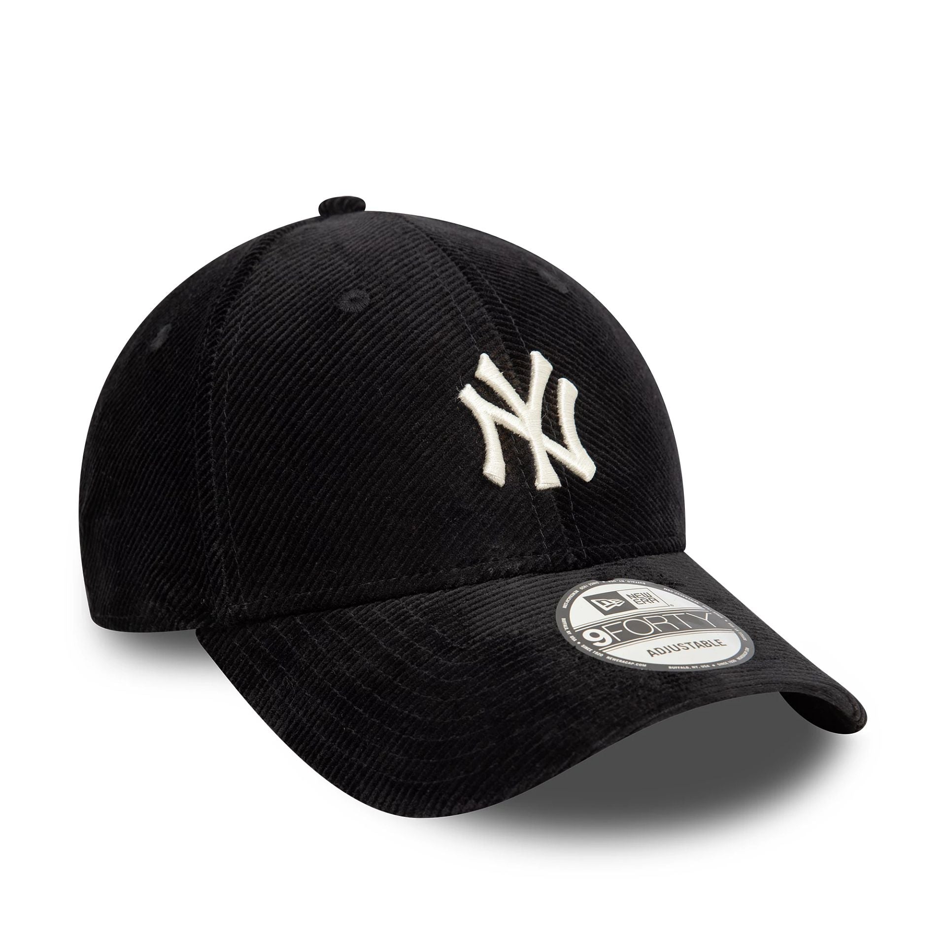 This is a New York Yankees Cord Black 9FORTY Adjustable Cap 3