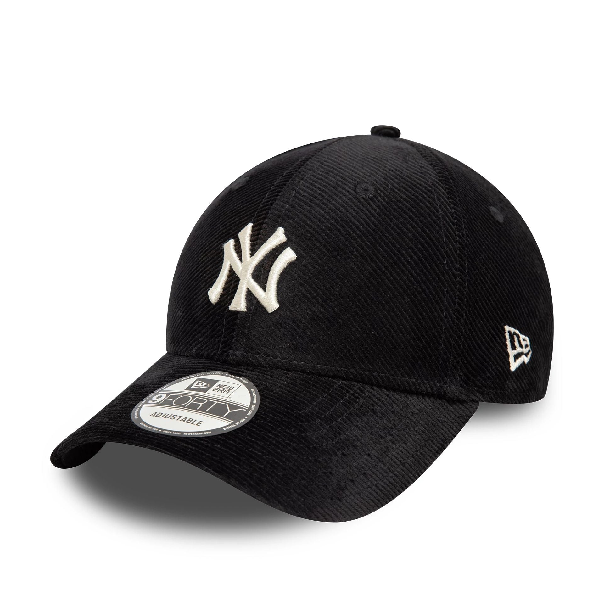 This is a New York Yankees Cord Black 9FORTY Adjustable Cap 1