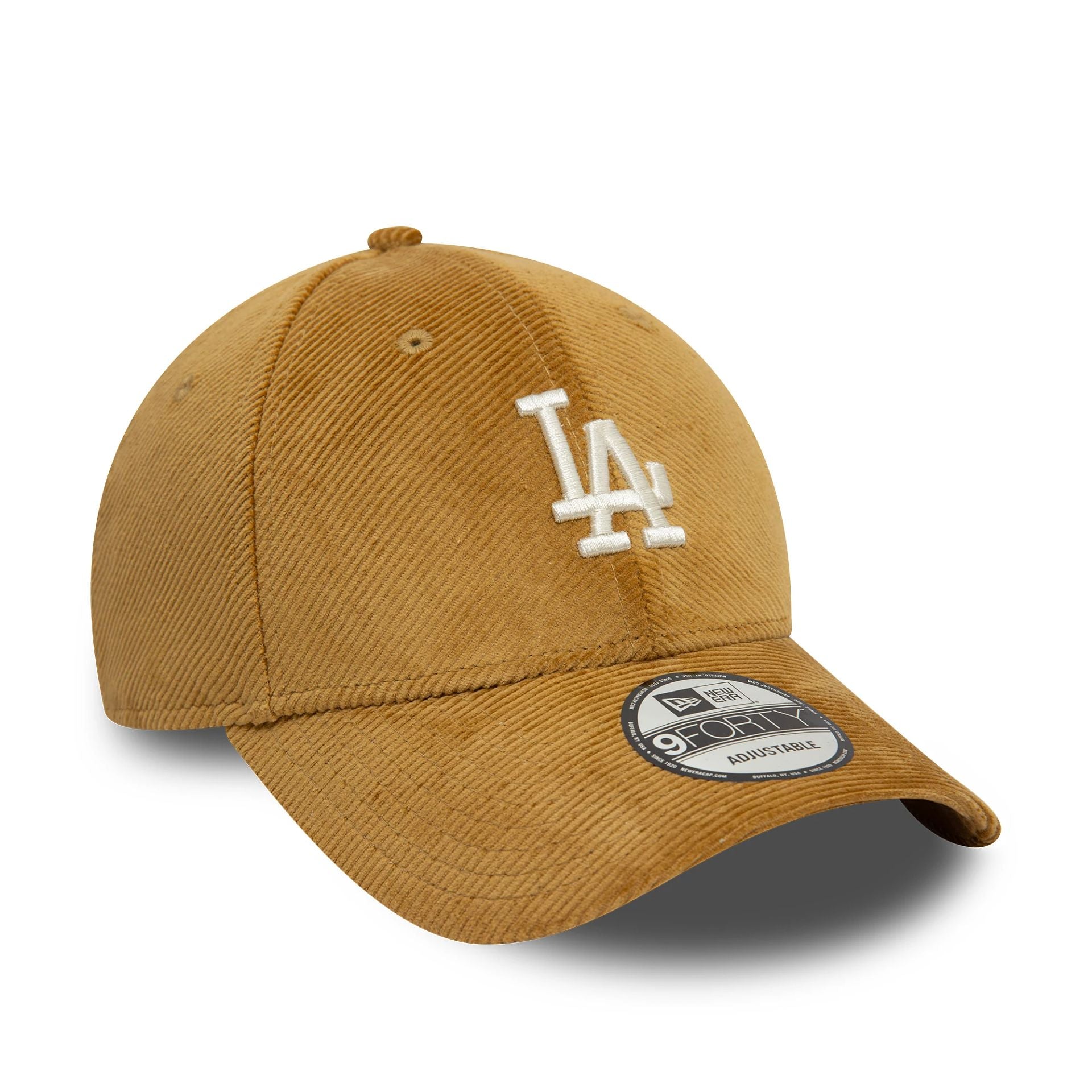 This is a LA Dodgers Cord Dark Beige 9FORTY Adjustable Cap 3