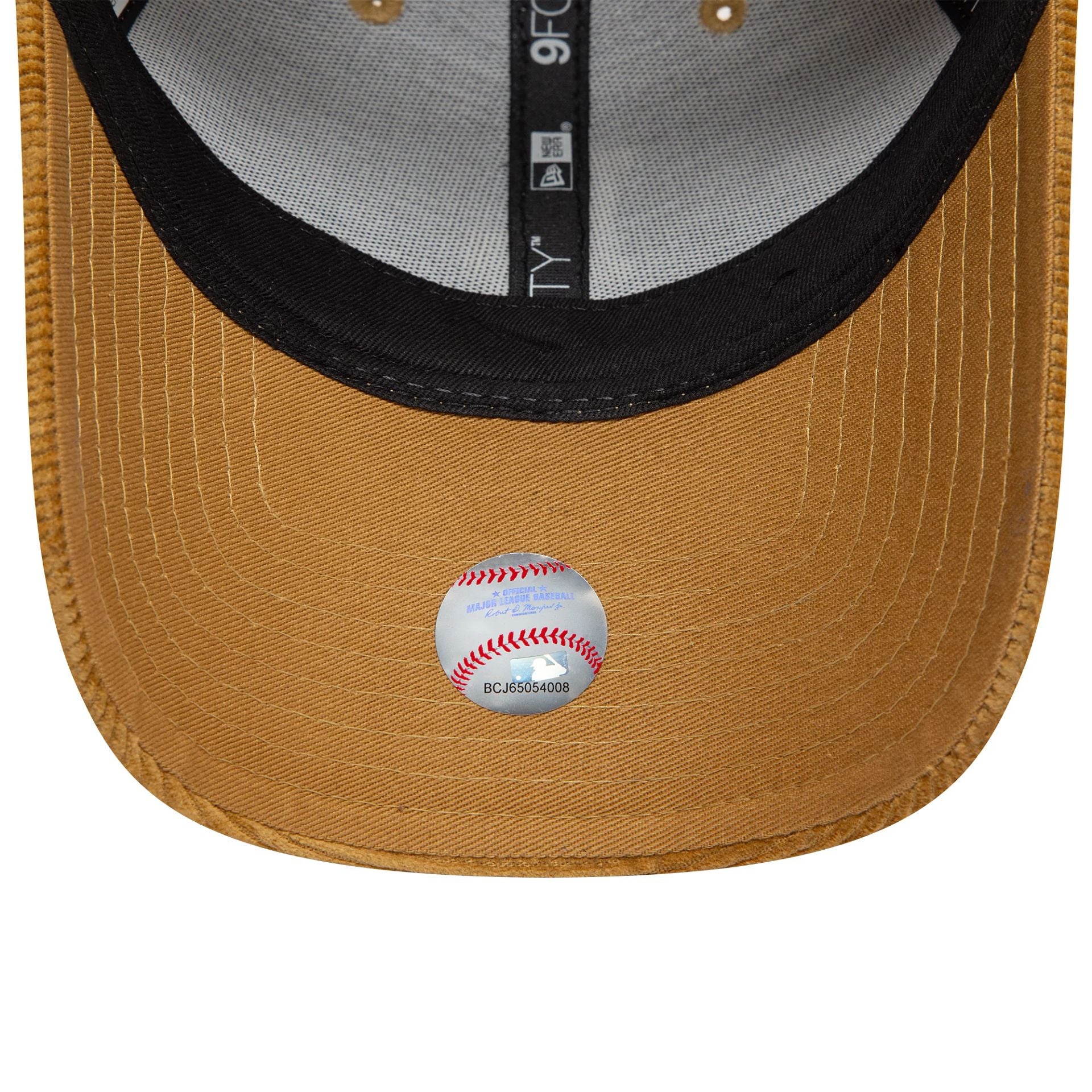 This is a LA Dodgers Cord Dark Beige 9FORTY Adjustable Cap 5