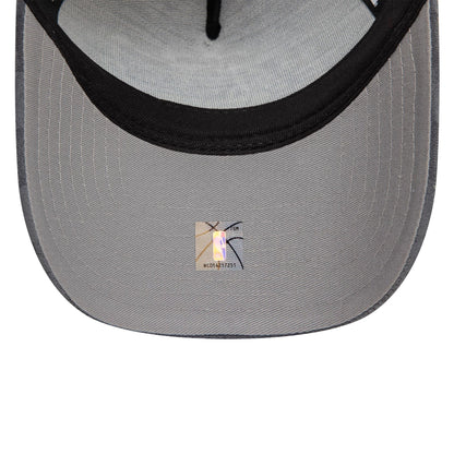 This is a LA Lakers Tonal Check Grey 9FORTY A-Frame Trucker Adjustable Cap 5