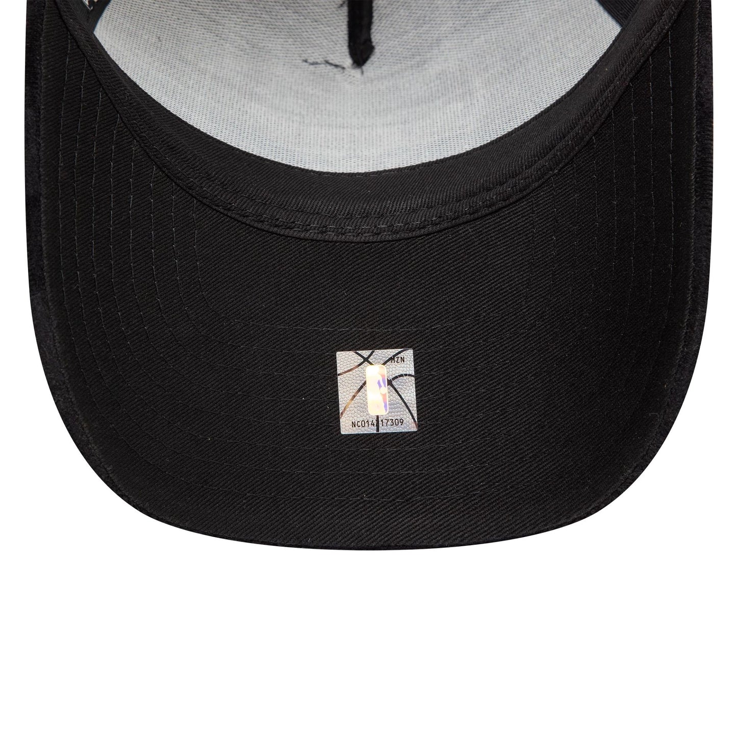 This is a Chicago Bulls Tonal Check Black 9FORTY A-Frame Trucker Adjustable Cap 5