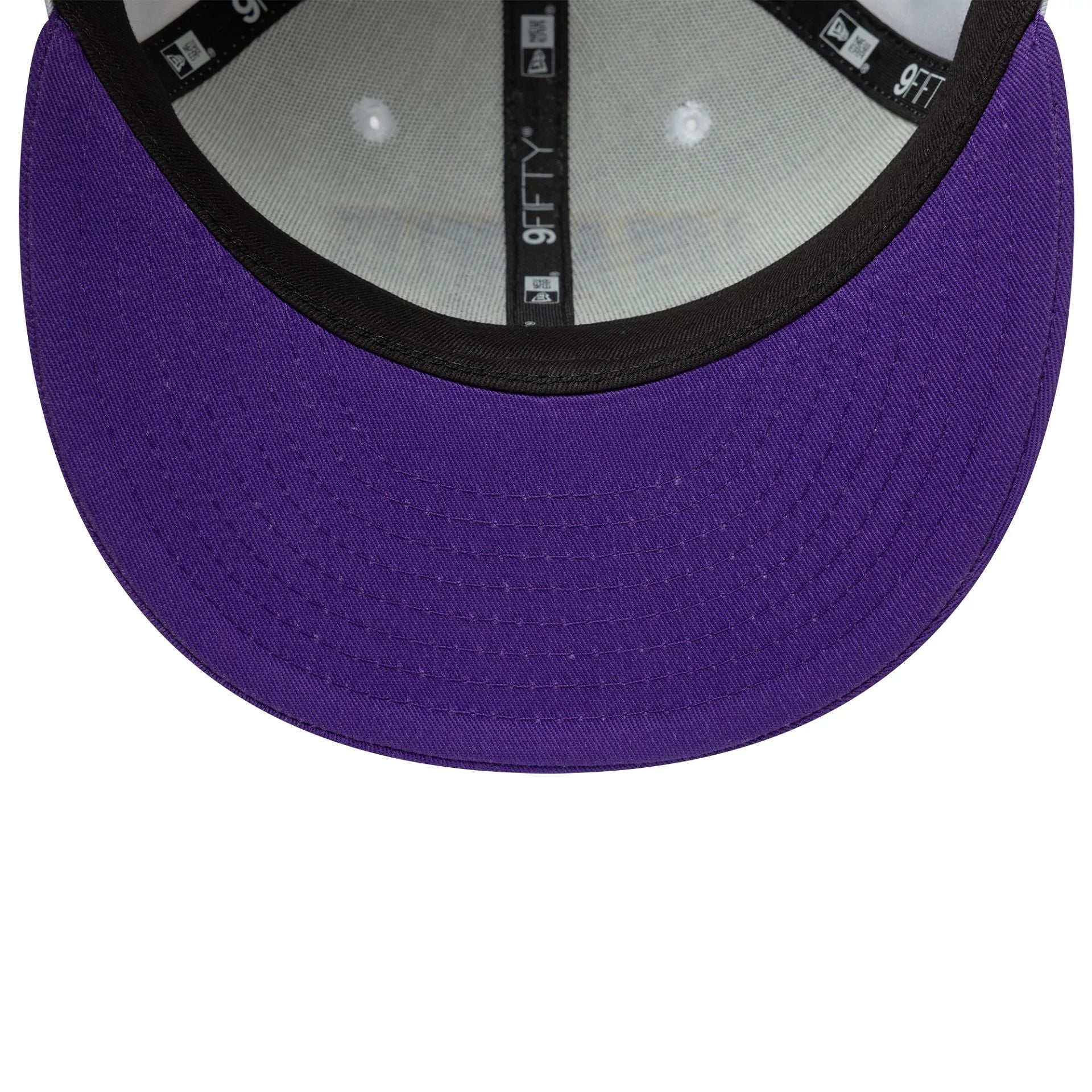 This is a LA Lakers NBA Wordmark White 9FIFTY Snapback Adjustable Cap 6