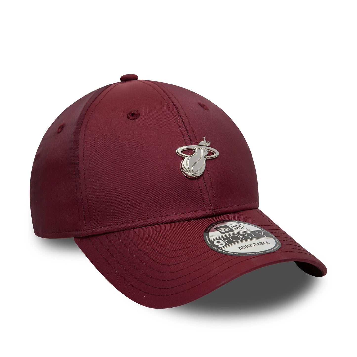 This is a Miami Heat NBA Tech Dark Red 9FORTY Adjustable Cap 3