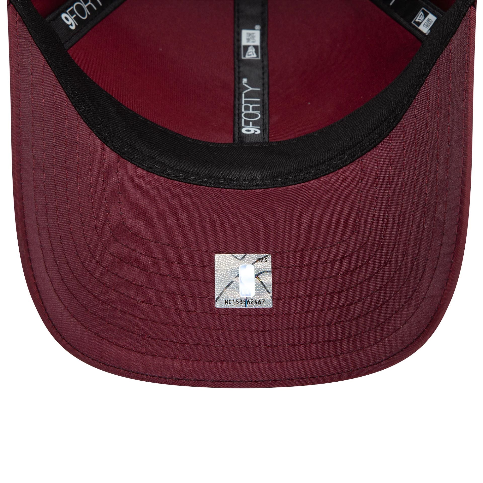 This is a Miami Heat NBA Tech Dark Red 9FORTY Adjustable Cap 5