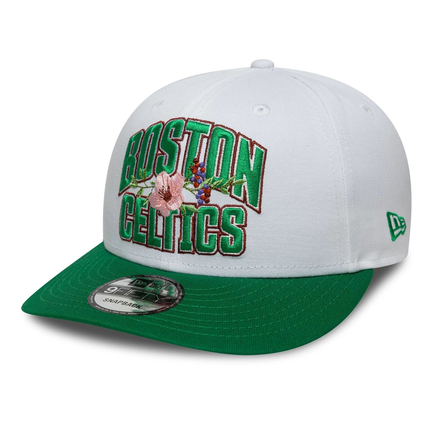 This is a Boston Celtics NBA Wordmark White 9FIFTY Snapback Adjustable Cap 3