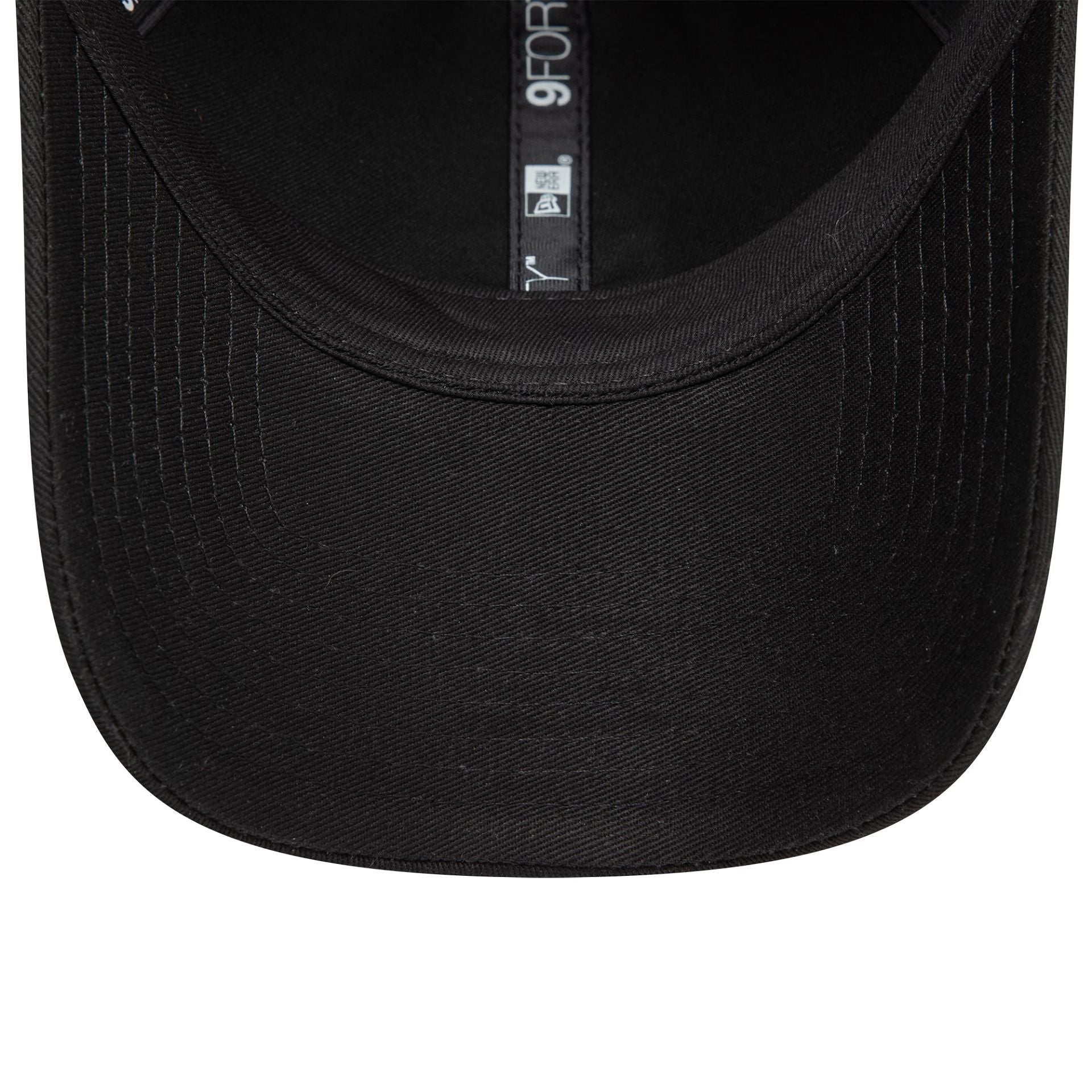 This is a New Era Badge Black 9FORTY Adjustable Cap 5