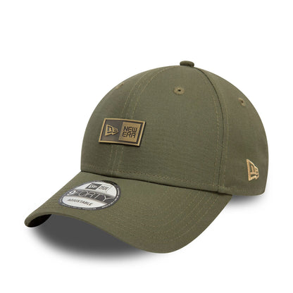 This is a New Era Badge Green 9FORTY Adjustable Cap 1