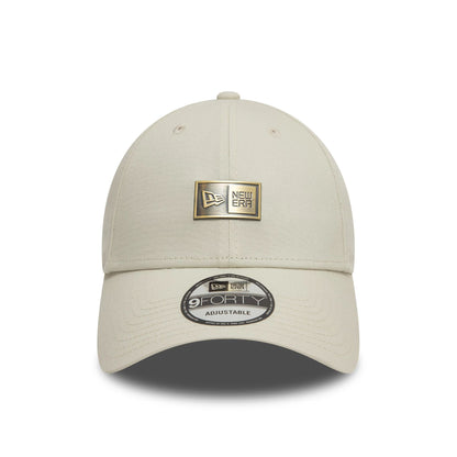 This is a New Era Badge Cream 9FORTY Adjustable Cap 2