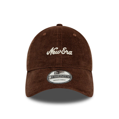 This is a New Era Premium Cord Dark Brown 9TWENTY Adjustable Cap 2