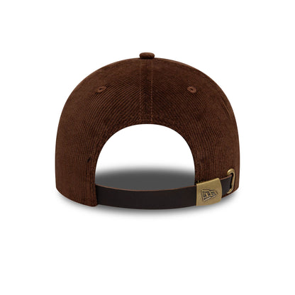 This is a New Era Premium Cord Dark Brown 9TWENTY Adjustable Cap 4