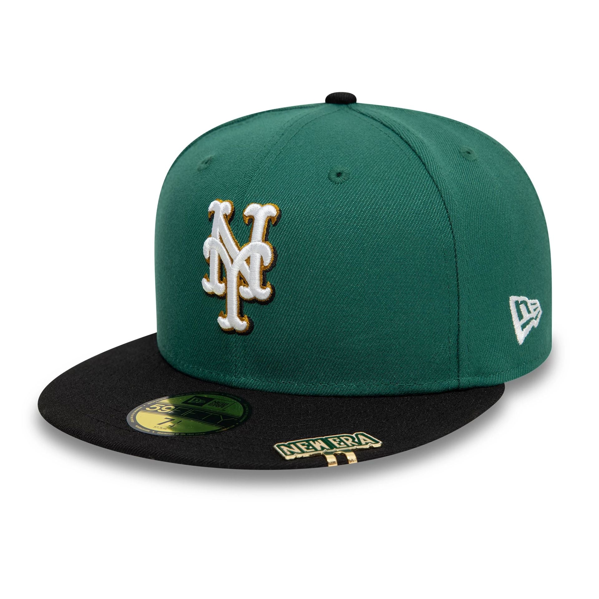 This is a New York Mets Visor Clip Green 59FIFTY Fitted Cap 4