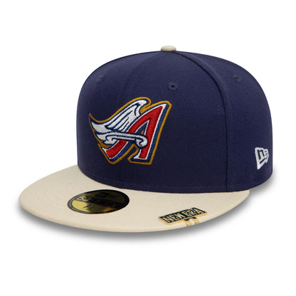 This is a LA Angels Visor Clip Navy 59FIFTY Fitted Cap 4