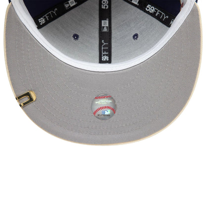 This is a LA Angels Visor Clip Navy 59FIFTY Fitted Cap 2