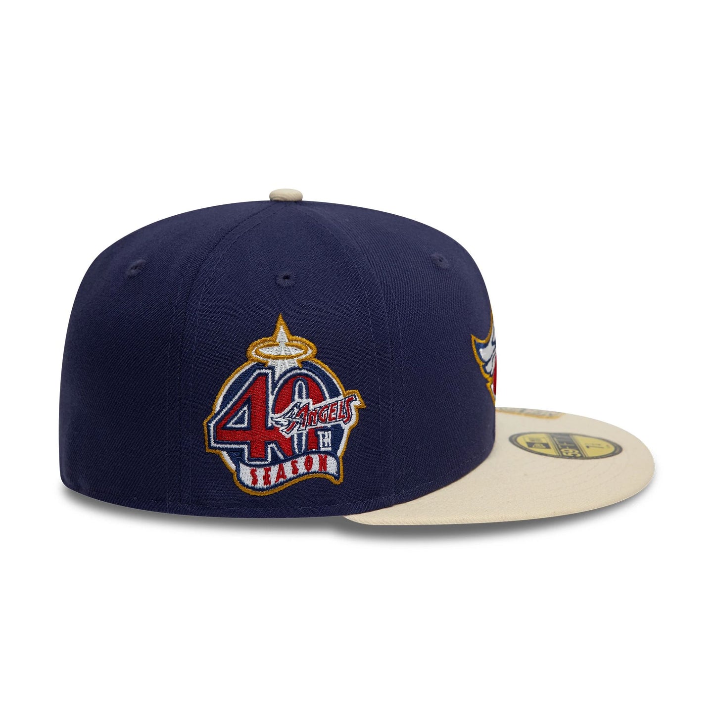 This is a LA Angels Visor Clip Navy 59FIFTY Fitted Cap 5