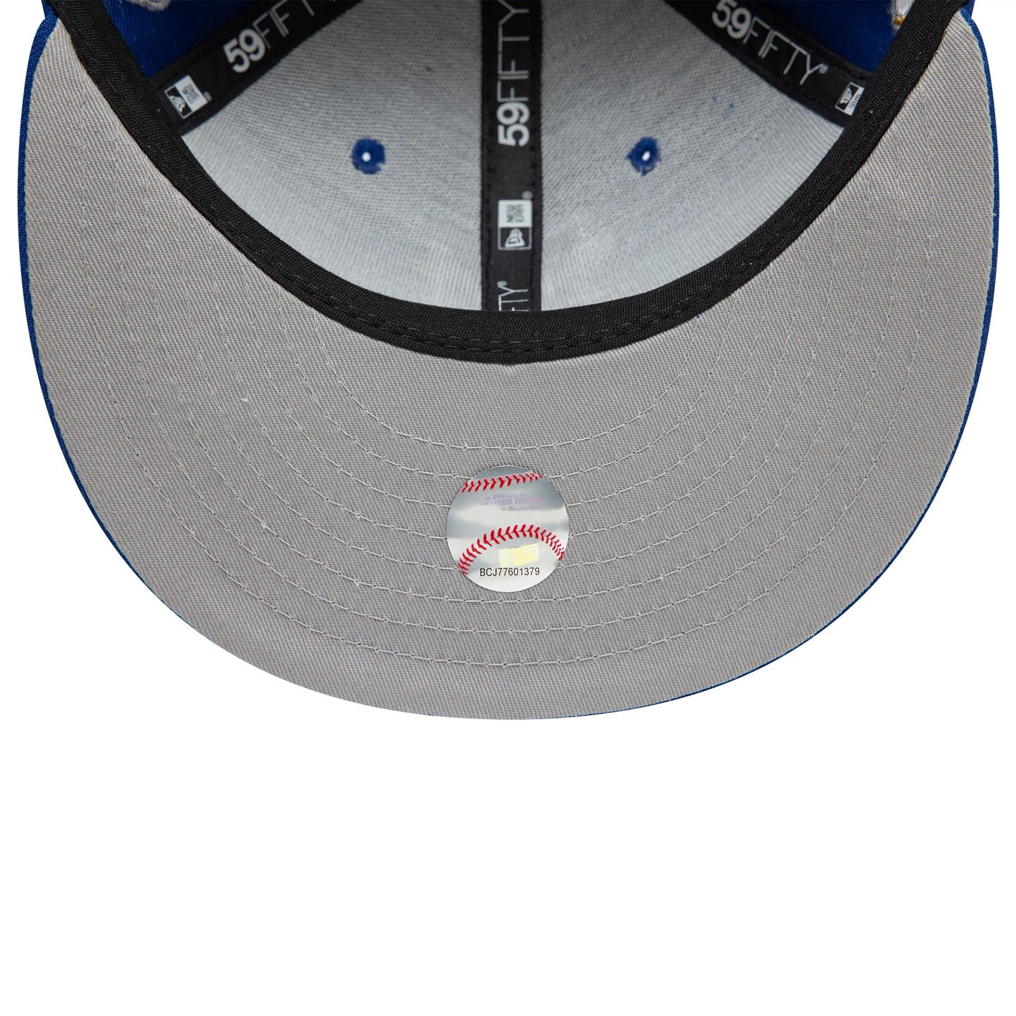 This is a Milwaukee Brewers Image MLB All Over Print Blue 59FIFTY Fitted Cap 7