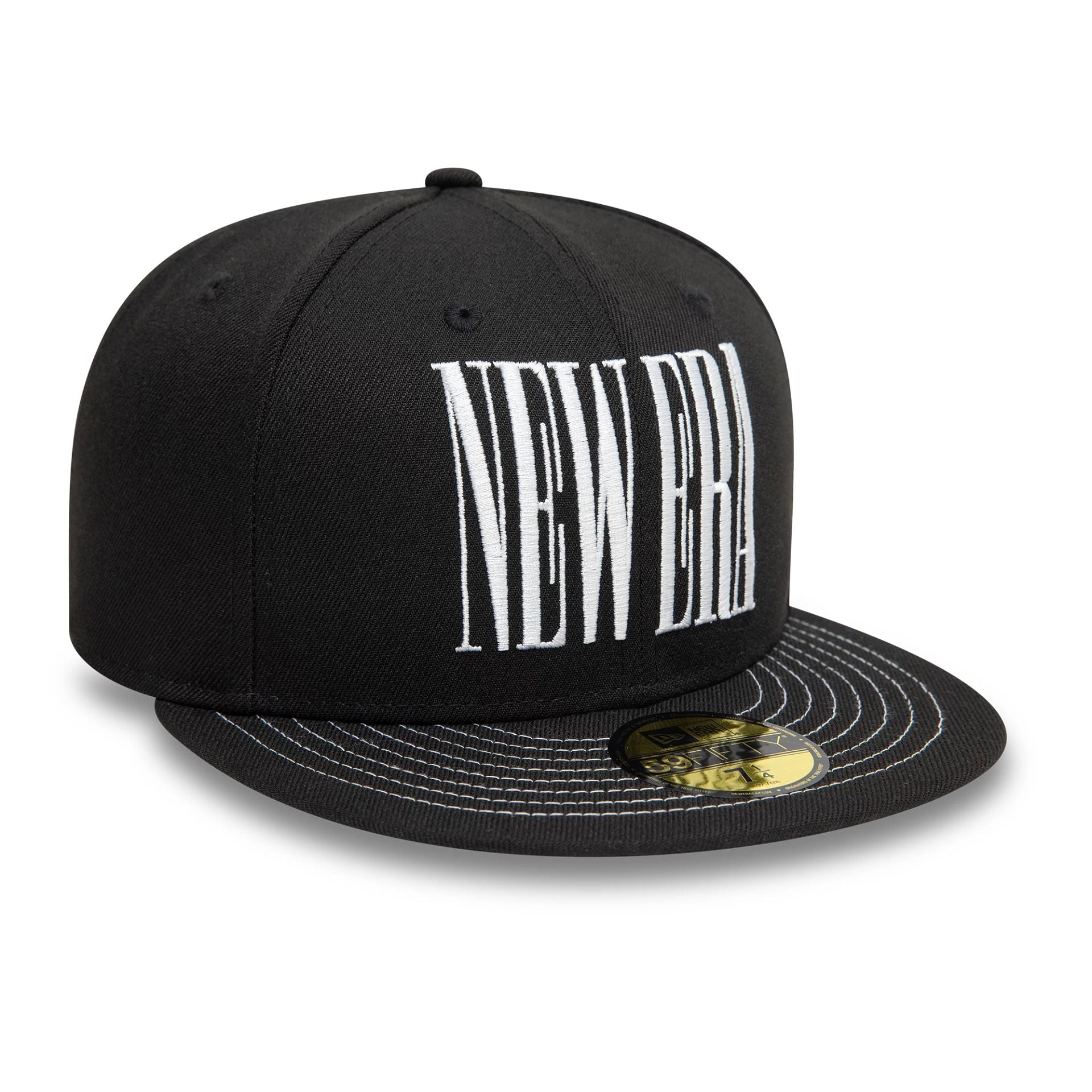 This is a New Era Wordmark Black 59FIFTY Fitted Cap 4