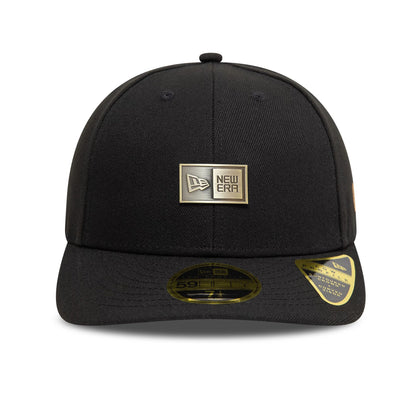 This is a New Era Metal Badge Black Low Profile 59FIFTY Fitted Cap 3