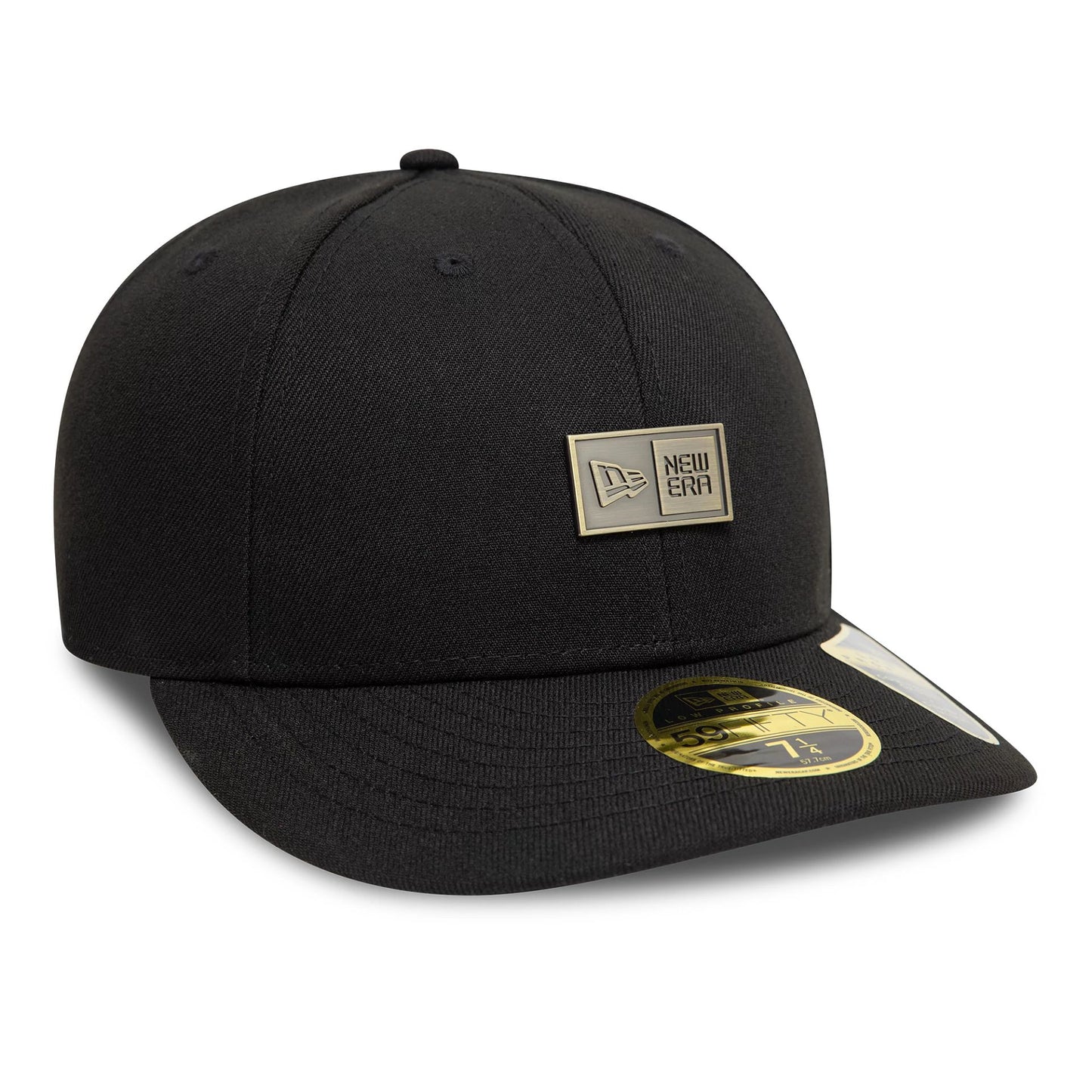 This is a New Era Metal Badge Black Low Profile 59FIFTY Fitted Cap 4