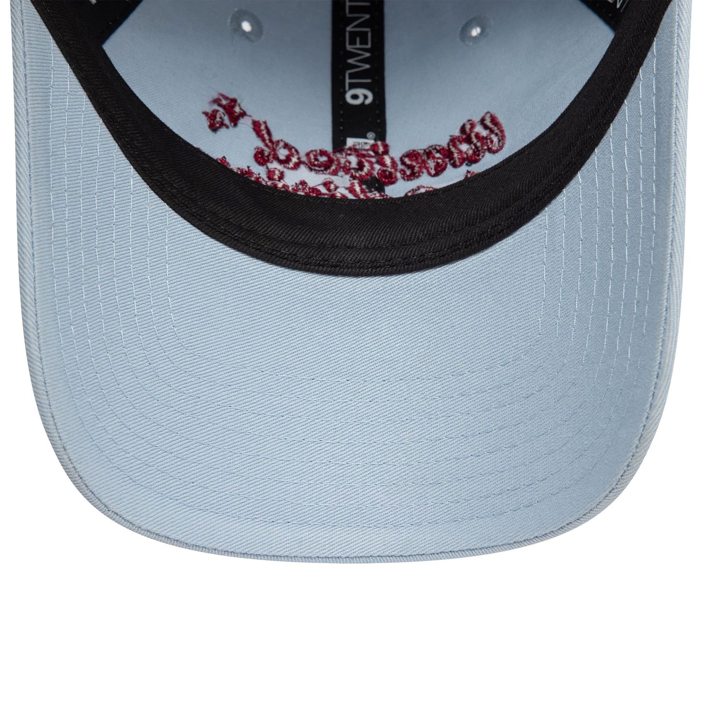 This is a Womens New Era Phrase Pastel Blue 9TWENTY Adjustable Cap 5