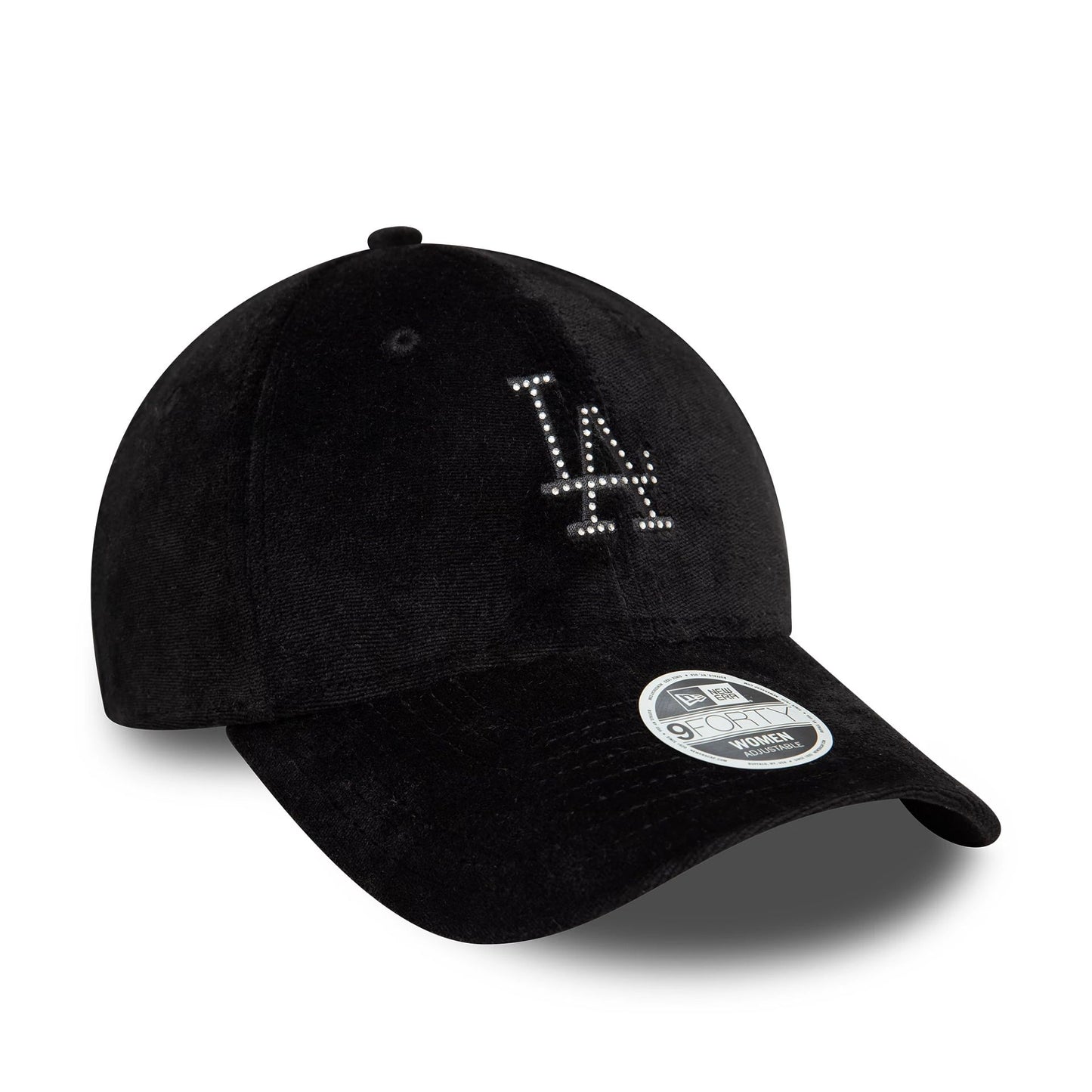 This is a LA Dodgers Womens Diamante Black 9FORTY Adjustable Cap 3