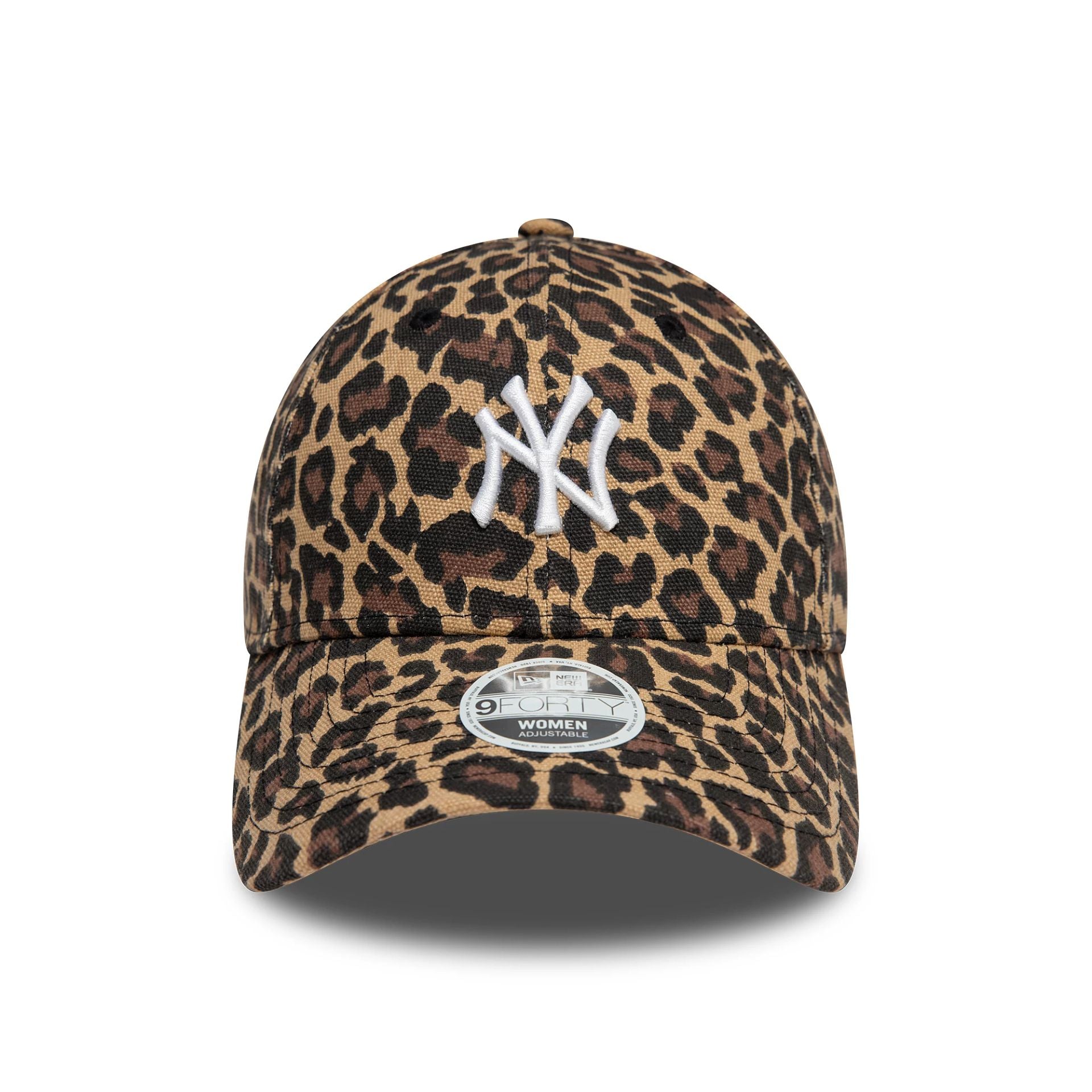 This is a New York Yankees Womens Leopard Black 9FORTY Adjustable Cap 3