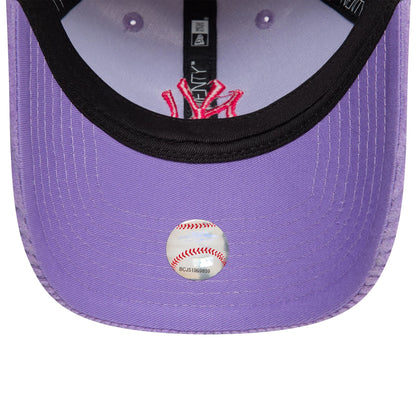 This is a New York Yankees Womens Cord Purple 9TWENTY Adjustable Cap 5