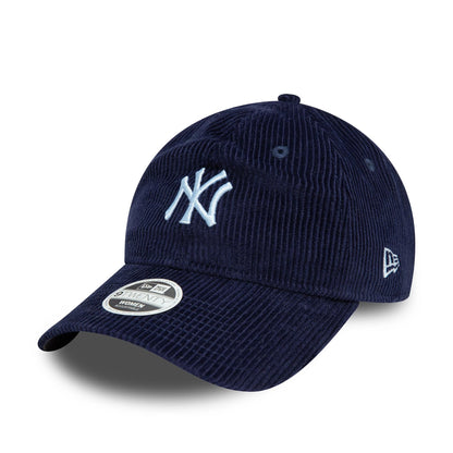 This is a New York Yankees Womens Cord Navy 9TWENTY Adjustable Cap 1