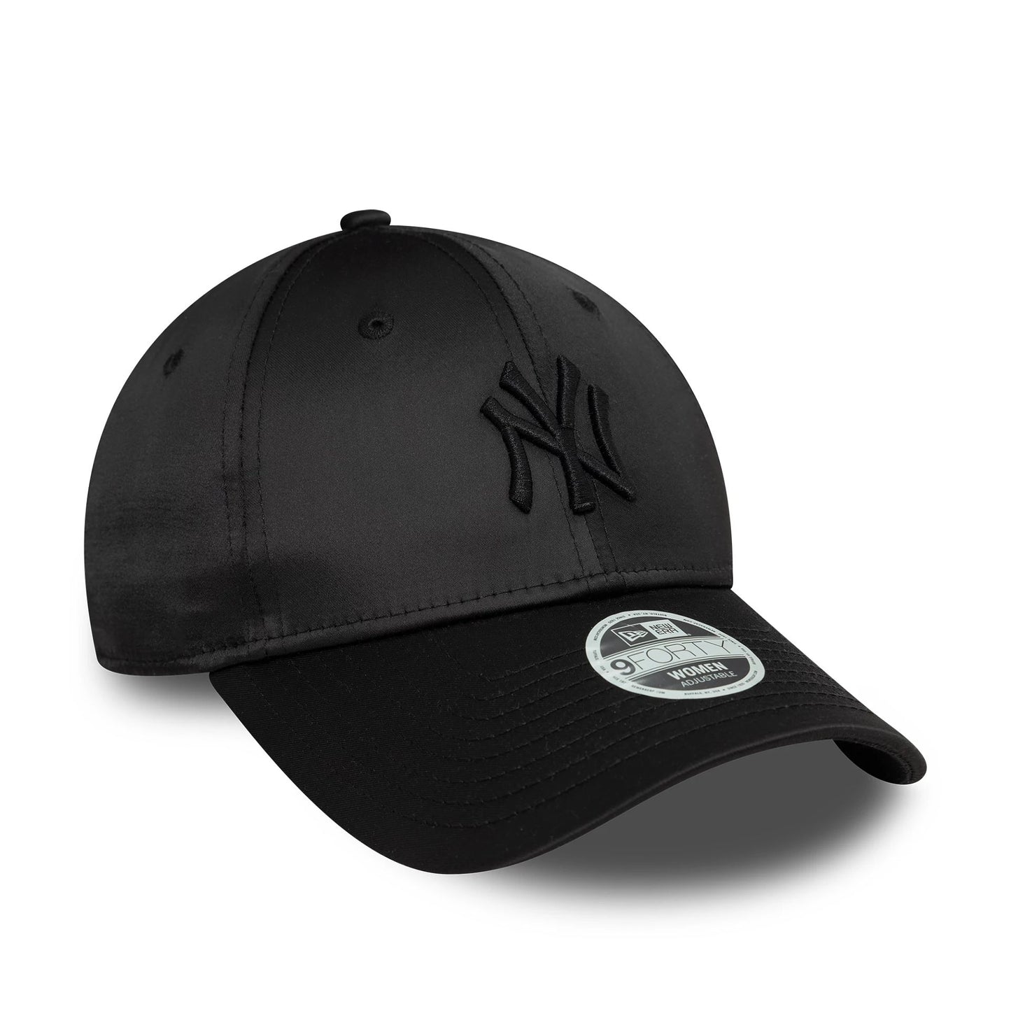 This is a New York Yankees Womens Satin Black 9FORTY Adjustable Cap 3