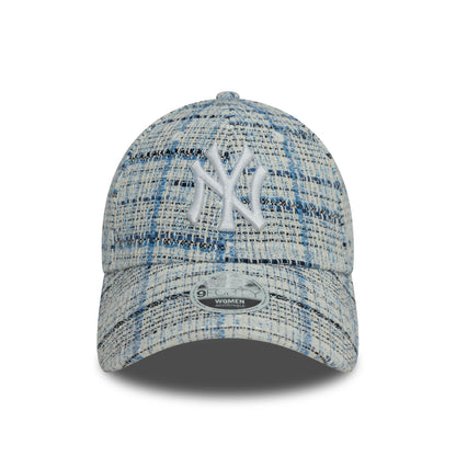 This is a New York Yankees Womens Tweed Blue 9FORTY Adjustable Cap 3