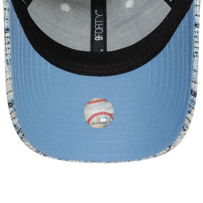 This is a New York Yankees Womens Tweed Blue 9FORTY Adjustable Cap 2