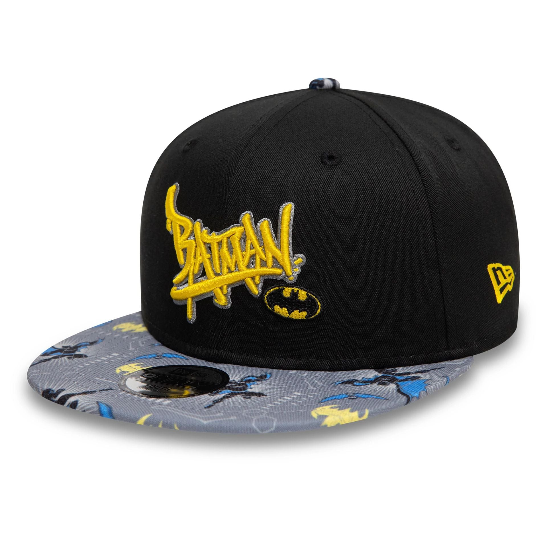 This is a Child DC Batman Black 9FIFTY Snapback Adjustable Cap 1