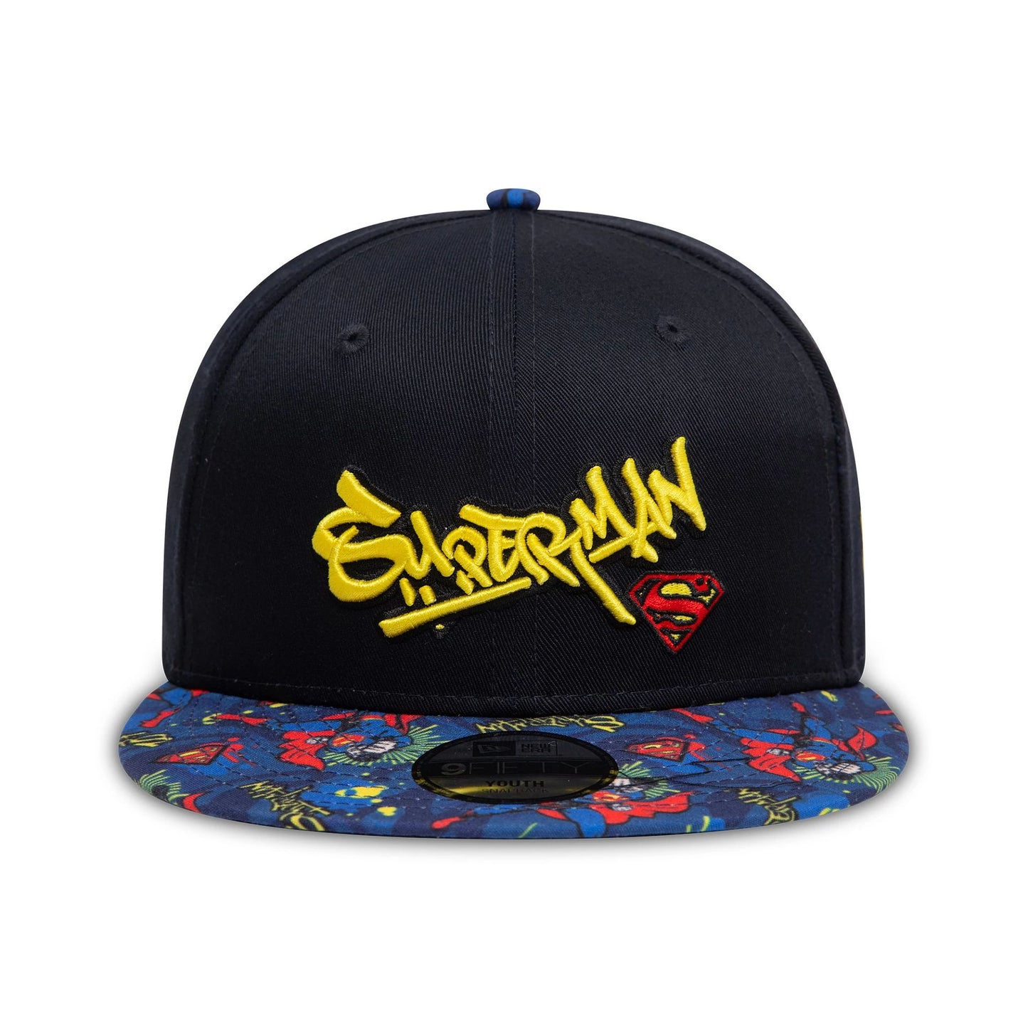 This is a Child DC Superman Navy 9FIFTY Snapback Adjustable Cap 2