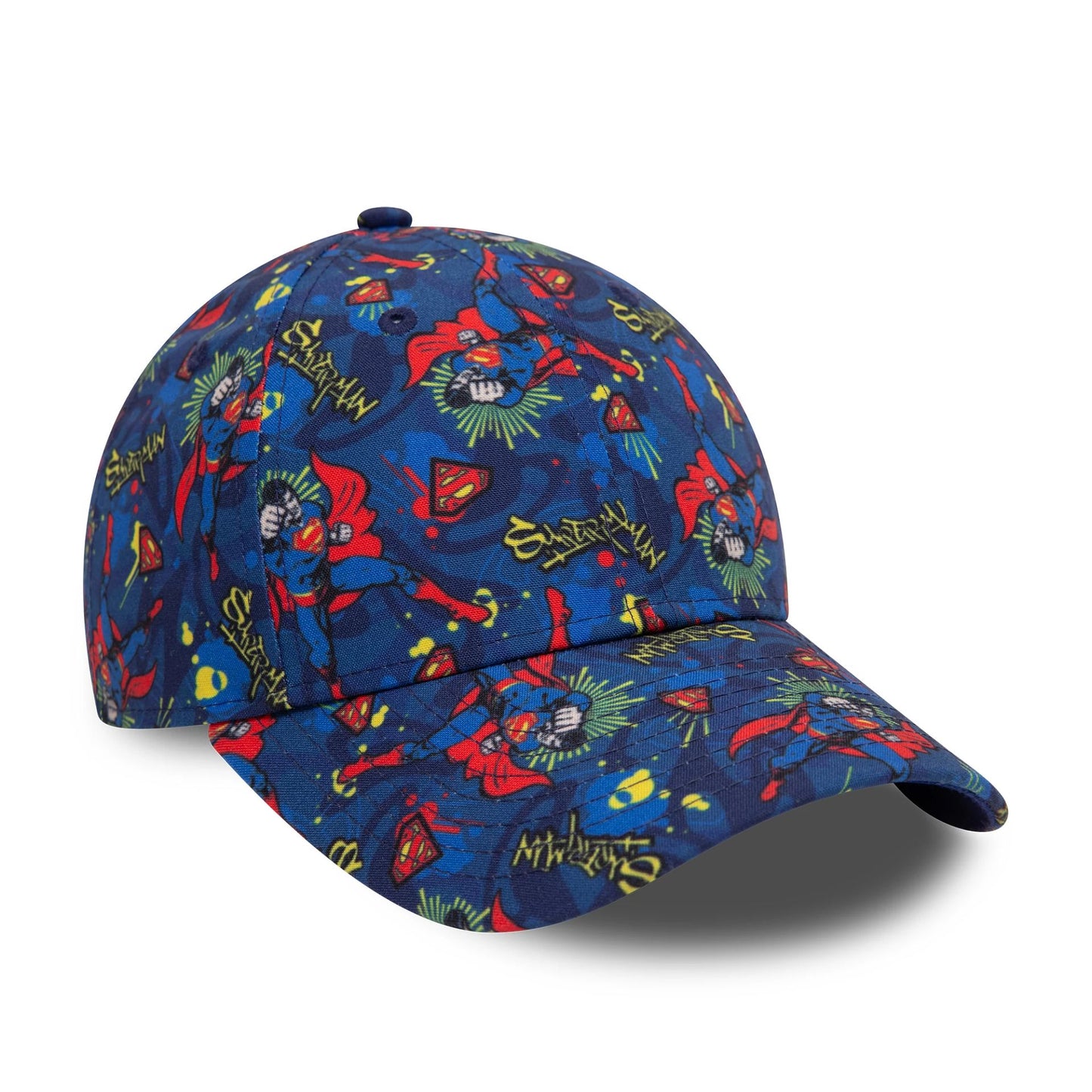 This is a Child DC Superman All Over Print 9FORTY Adjustable Cap 3