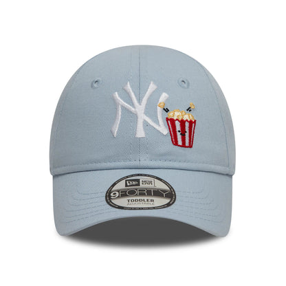 This is a New York Yankees Toddler Icon Pastel Blue 9FORTY Adjustable Cap 2