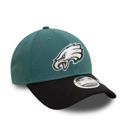 This is a Philadelphia Eagles NFL Dark Green 9FORTY Stretch Snap Adjustable Cap 3