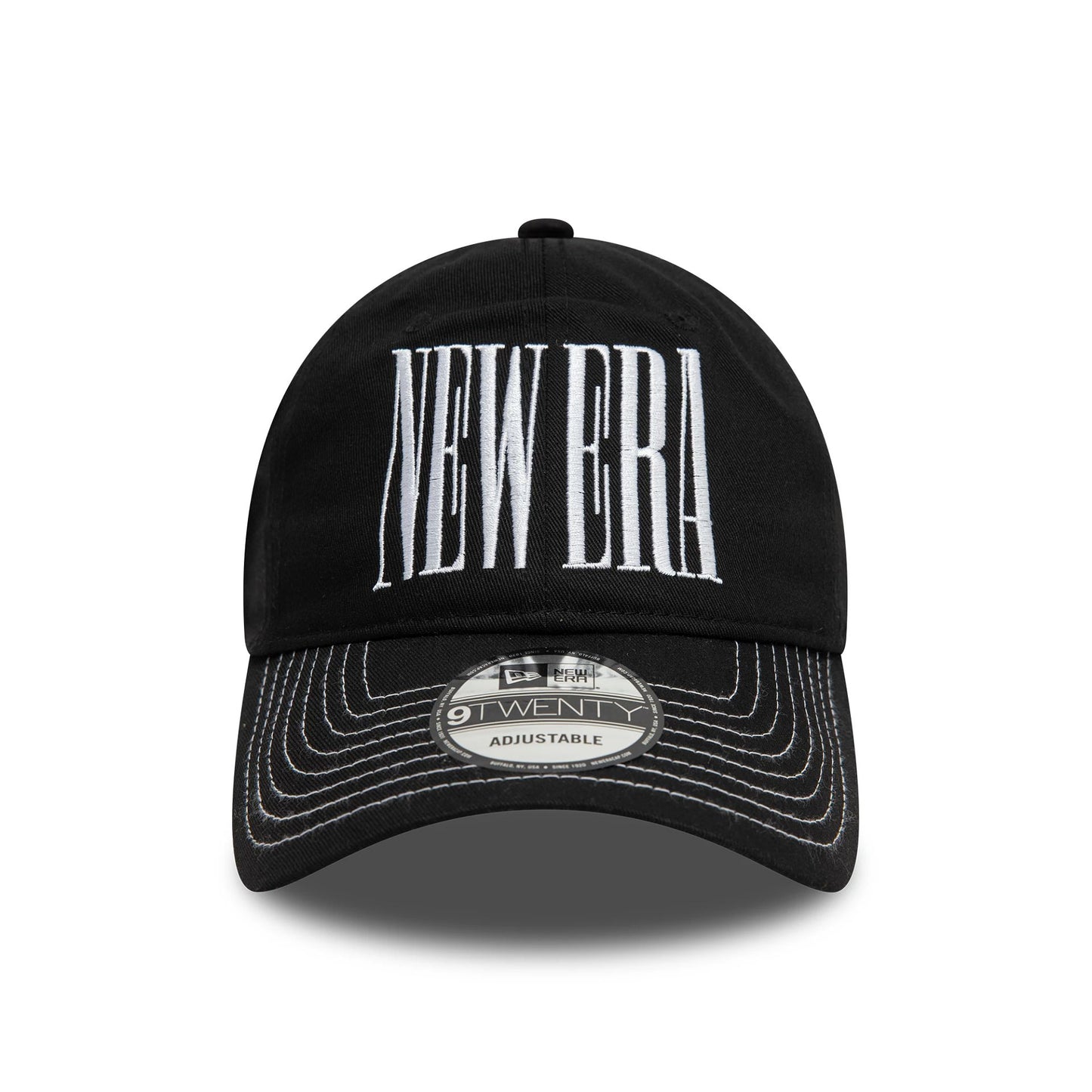 This is a New Era Wordmark Black 9TWENTY Adjustable Cap 2